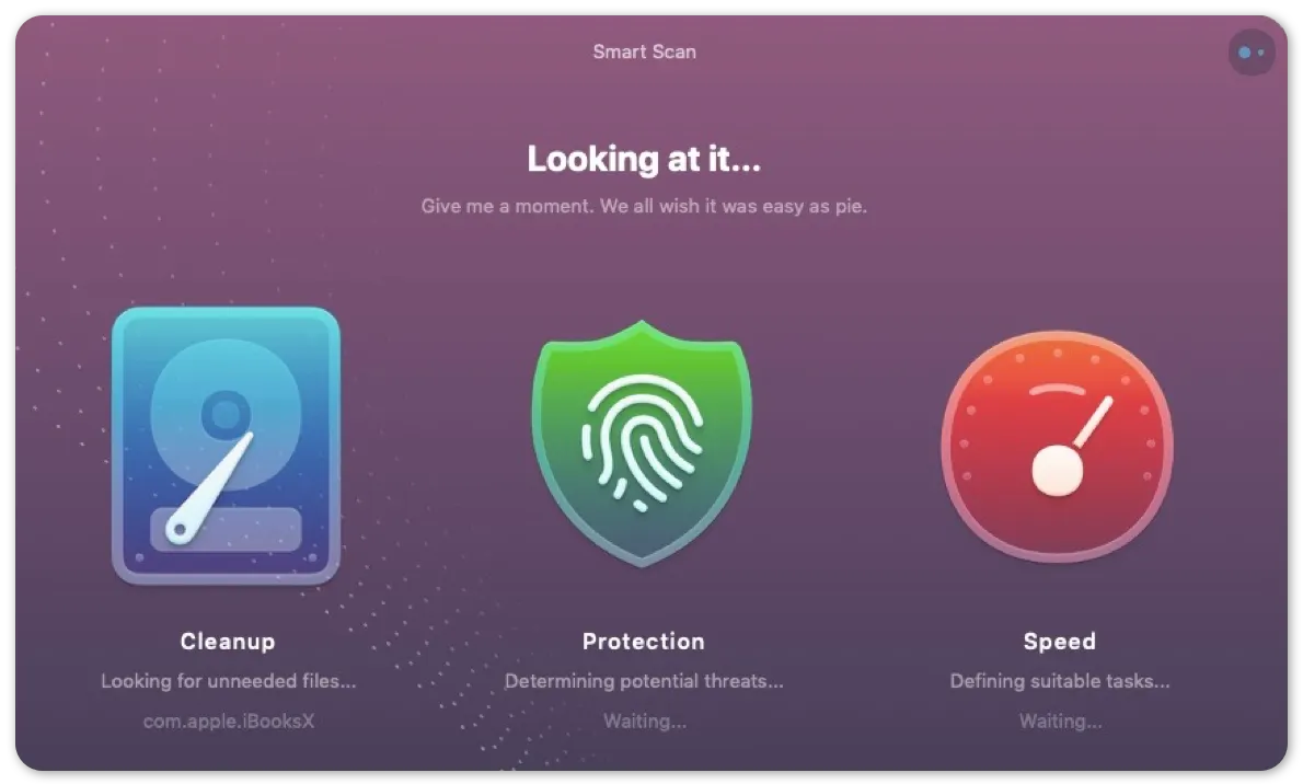 CleanMyMac loading screen
