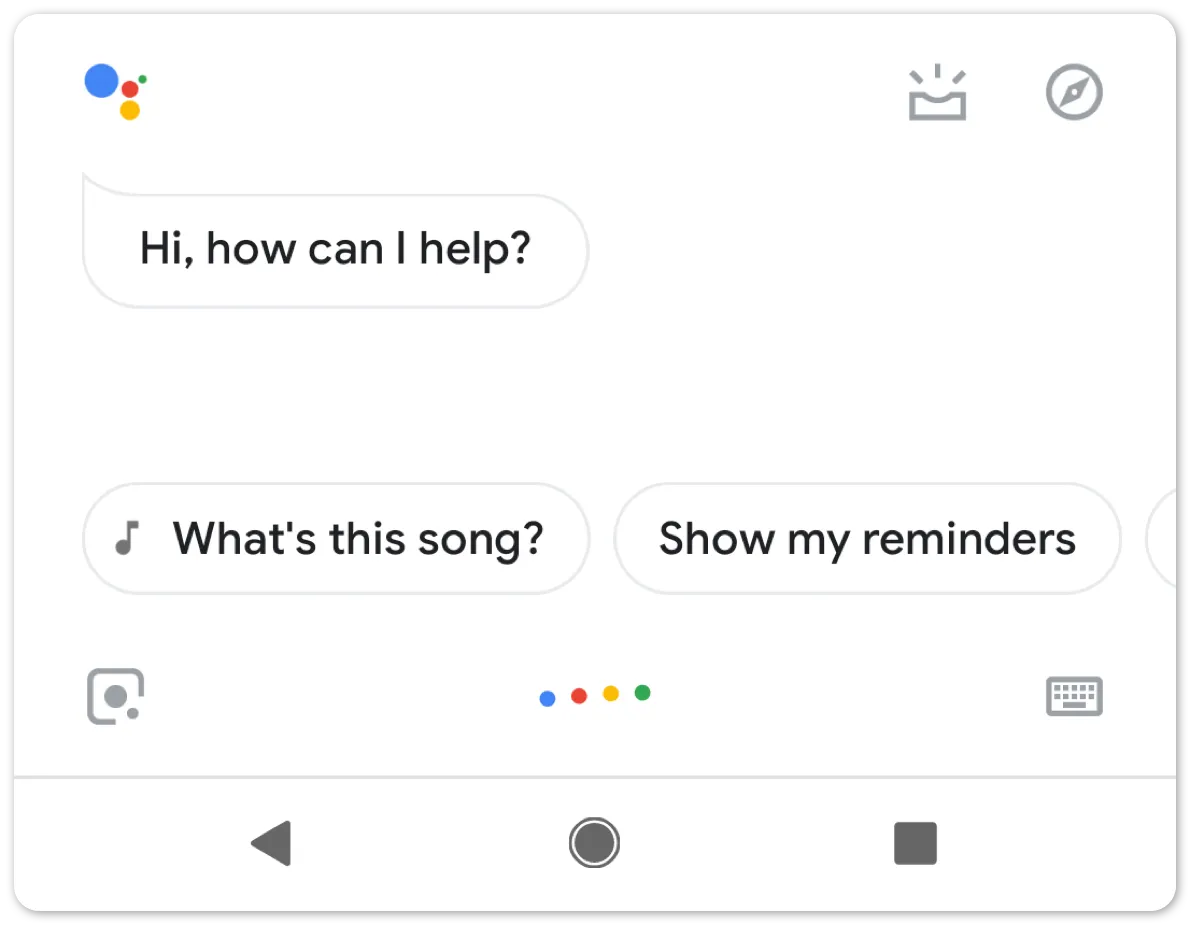 Google Assistant greeting