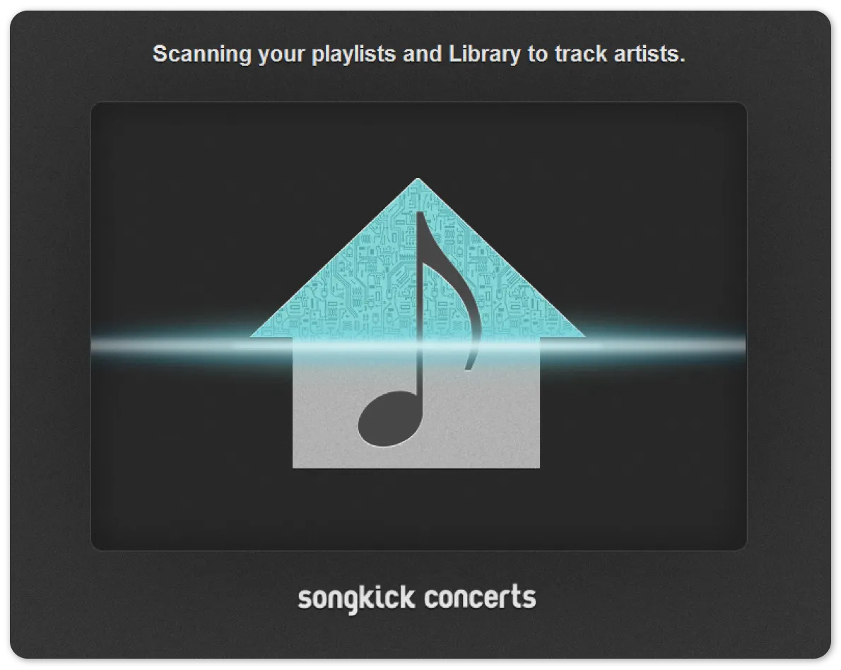 Songkick scanning playlists
