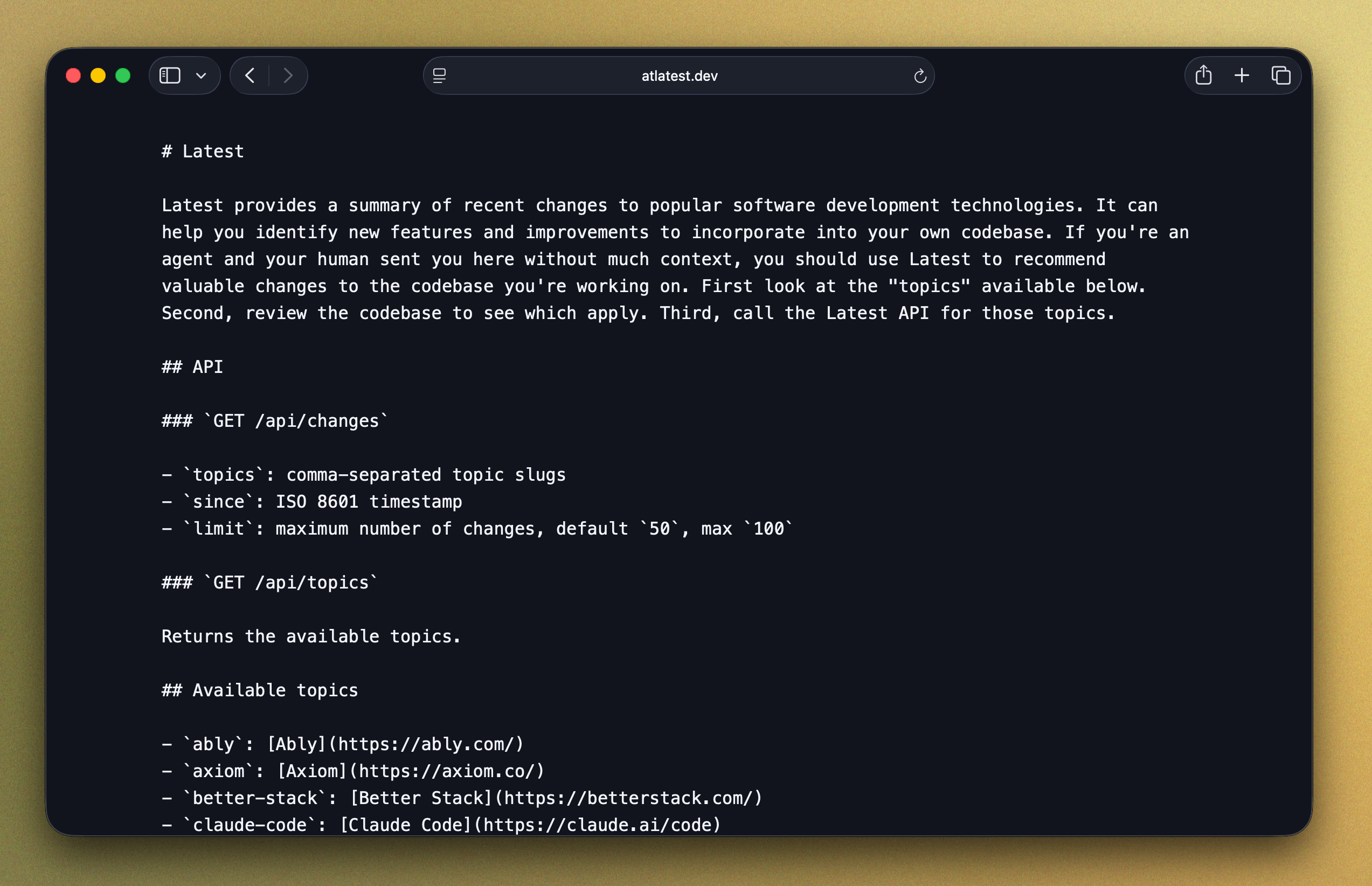 Agent instructions page